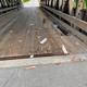 Debris from the bridge collision.